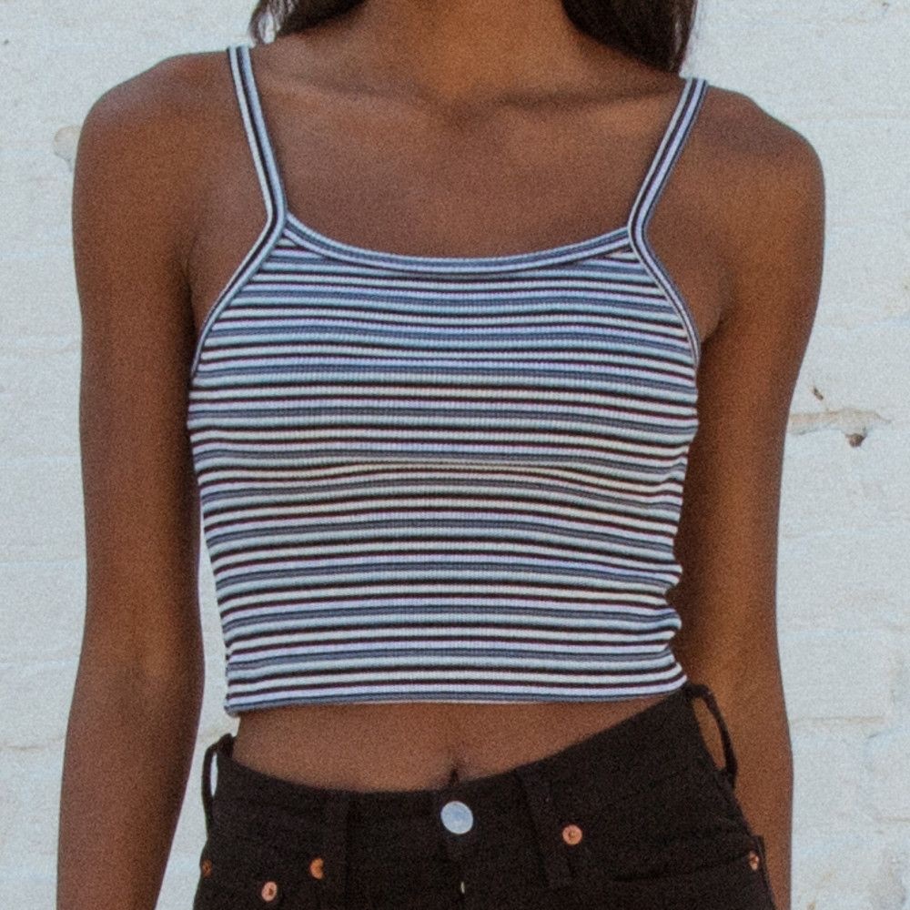 Brandy Melville Belle Tank Top Multicolor Ribbed